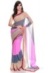 Nilesh Fab Printed Bollywood Pure Chiffon Sari(Pack of 2)